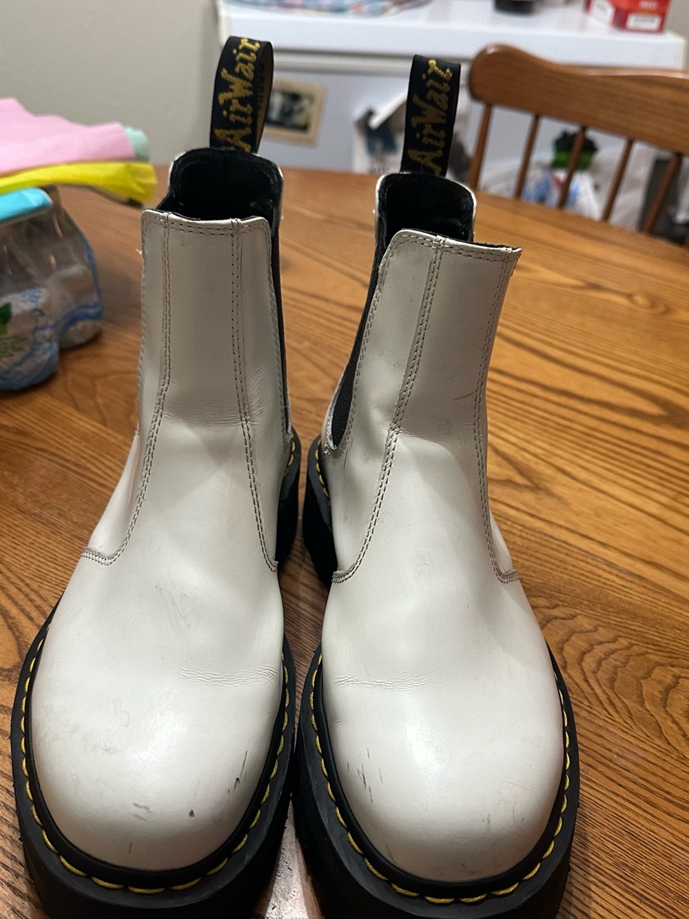 Dr. Martens White & Black boots